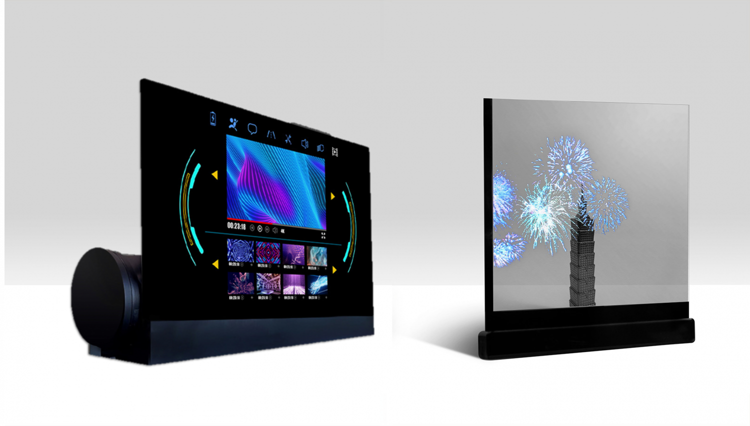 可卷式、折迭性、高透明